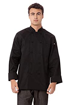 【中古】【輸入品・未使用】Chef Works(シェフワークス) カルガリー 長袖コックコート 【軽量薄手】【カラー:ブラック】