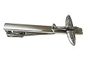 【中古】【輸入品・未使用】Kiola Designs シルバートーン レトロ 戦争飛行機 スクエアタイクリップ