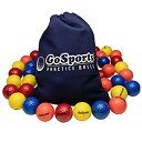 【中古】【輸入品・未使用】GoSports 多目的ゴルフボール 遊びや練習に 32個パック トートバッグ