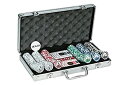 【中古】【輸入品・未使用】300 Piece Big# Design Poker Chips in Aluminum Case, Silver Color by...