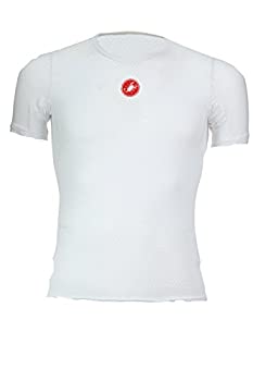 【中古】【輸入品・未使用】(Medium, White) - Castelli 2016/17 Pro Issue Short Sleeve Cycling Base Layer - A15537