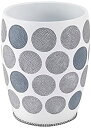 【中古】【輸入品・未使用】Avanti Linens 13870F Wht Dotted Circles Wastebasket, White