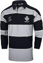 【中古】【輸入品・未使用】(XX-Large) - SCOTLAND HOOPED GREY/NAVY THISTLE EMBROIDERED LONG SLE...