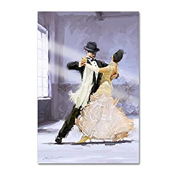 【中古】【輸入品・未使用】社交ダンスby the Macneil Studio、12?x 19インチキャンバス壁アート