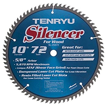 【中古】【輸入品・未使用】Sl-25572 10 X 72t Silencer Carbide - Wood (For Miter Saw) by Tenryu