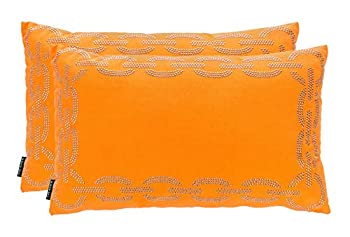 【中古】【輸入品・未使用】Safavieh Collection Sibine Orange Throw Pillows (12