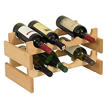 【中古】【輸入品・未使用】Wooden Mallet WR42UN 8 Bottle Dakota Wine Rack