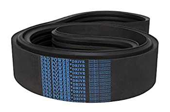 D&D PowerDrive 3VK630/05 Kevlar Banded Belt, 3/8" x 63" OC, Rubber, 5 Band
