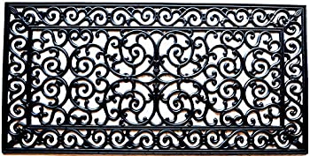 Imports Decor Rubber Doormat, Brooklyn, 24-Inch by 48-Inch
