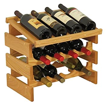 楽天スカイマーケットプラス【中古】【輸入品・未使用】Wooden Mallet WRD42LO 12 Bottle Dakota Wine Rack with Display Top