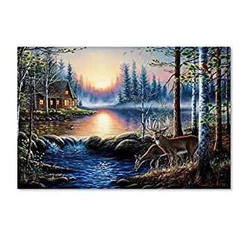 【中古】【輸入品 未使用】Total Bliss by Chuck Black 22x32インチ キャンバスウォールアート