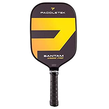 【中古】【輸入品・未使用】Paddletek バンタム セイバー プロ ピックルボール パドル Thin Grip イエロー