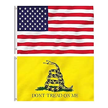šۡ͢ʡ̤ѡTDHDIKE American USA Flag and Gadsden Don't Tread On Me F...