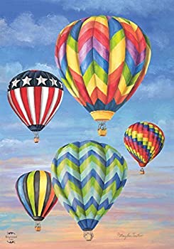 šۡ͢ʡ̤ѡBriarwood Lane Hot Air Balloons Summer Garden Flag 12.5