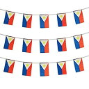 【中古】【輸入品・未使用】Philippines Flags Filipino Small String Mini Flag Pennant Banner Decorations [並行輸入品]