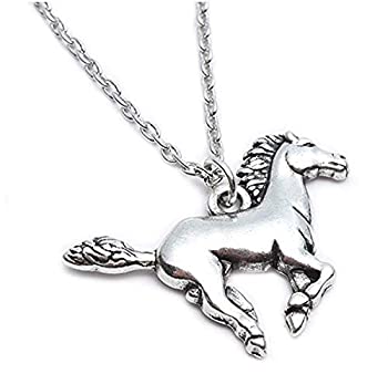 楽天スカイマーケットプラス【中古】【輸入品・未使用】Silver Horse Pendant Pony Mustang Necklace for Women Little Girl Necklaces 18 Inches Chain [並行輸入品]