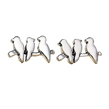 【中古】【輸入品・未使用】JOYID Three Birds on Branch Stud Earrings Polish Cute Little Bird Animal Earrings for Women Girls [並行輸入品]