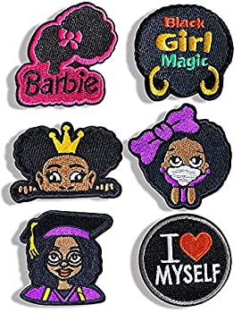 【中古】【輸入品 未使用】Black Girl Magic Embroidered Patches ，Sew On/Iron On Patch Applique for Clothes, Dress, Hat, Jeans, DIY Accessories 商品カテゴリー: パ