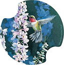 【中古】【輸入品・未使用】Thirstystone Hummer in Delphiniums Car Cup Holder Coaster, 2-Pack b...