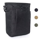 【中古】【輸入品 未使用】Tactical Molle Drawstring Magazine Dump Pouch, Adjustable Military Utility Belt Fanny Hip Holster Bag Outdoor Ammo Pouch 並行輸入品