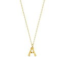 【中古】【輸入品 未使用】Bamboo Initial Necklace, 18K Gold Plated Stainless Steel Small Initial Necklace Personalized Letter Necklace Monogram Name Necklace for