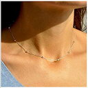 【中古】【輸入品 未使用】Olbye Minimalist Chain Necklace Choker Simple Silver Necklaces for Women and Girls Minimal Choker Necklace (Single layer bead silver)