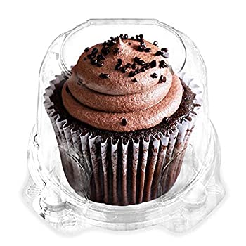 【中古】【輸入品 未使用】Cupcake Boxes Single Compartment By Green Direct - Stackable Cupcake Carrier - Plastic Dome Holder - Clear Containers BPA Free Pack of