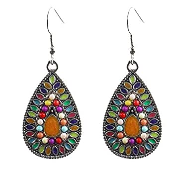 楽天スカイマーケットプラス【中古】【輸入品・未使用】Women's Boho Ethnic Drop Dangle Vintage Earrings for Women Girl [並行輸入品]