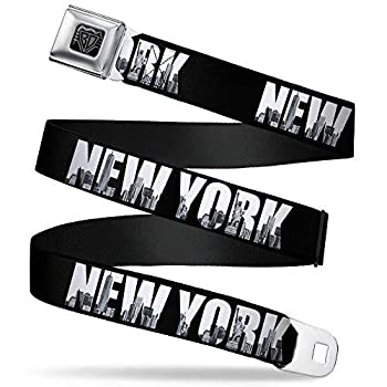 【中古】【輸入品・未使用】Buckle-Down Belt - NEW YORK Bold/Vivid Skyline Black/White/Tonal Grays - 1.0 inch Wide - 20-36 Inches in Length [並行輸入品]