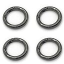 yÁzyAiEgpz4Pcs Spring Clip Round Carabiner Ring, 1 inch Diameter O Ring Snap Clip Trigger Spring Keyring Buckle Organizing Accessory/Metal Secure