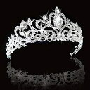 【中古】【輸入品 未使用】SNOWH Crystal Crowns and Tiaras Princess Wedding Crown Rhinestone Birthday Tiara Pageant Headband Bridal Hair Headpieces for Women and