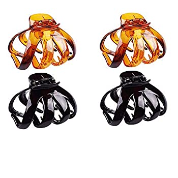 楽天スカイマーケットプラス【中古】【輸入品・未使用】CONOFA 4 Pieces Classic Large Styling Octopus Hair Claw Clip Strong Holding Power Hair Clips Outdoor Hair Grip Hairpins Hairgrip for Wo