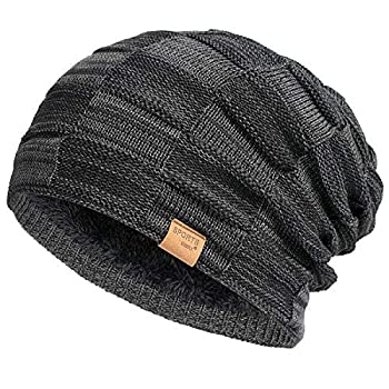 【中古】【輸入品 未使用】Vgogfly Slouchy Beanie for Men Winter Hats for Guys Cool Beanies Mens Lined Knit Warm Thick Skully Stocking Binie Hat 商品カテゴリー: