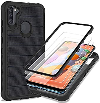 šۡ͢ʡ̤ѡProbeetle Phone case for Galaxy A11 Case with HD Screen Protector [Drop Test ][Military Shockproof] 3 in 1 Durable Hybrid Protective PC
