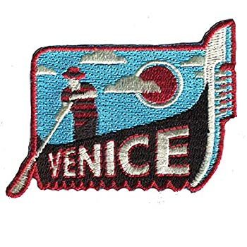 【中古】【輸入品 未使用】Vagabond Heart Venice Italy Iron On Travel Patch/Gondola and Gondolier Patch/Great Gift or Souvenir for Backpack Travellers 商品カテゴ