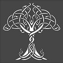 【中古】【輸入品 未使用】Rubstamper Celtic Tree of Life Logo Stencil Reusable Sturdy Flexible Clear Plastic 1-5.5x5.5 in Arts and Crafts Material Scrapbooking f