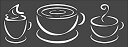 【中古】【輸入品 未使用】Rubstamper Coffee Cups Stencil Reusable Sturdy Flexible Clear Plastic 1-3x8 in Arts and Crafts Material Scrapbooking for Airbrush Paint