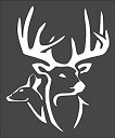 【中古】【輸入品 未使用】Rubstamper Deer Logo Stencil Reusable Sturdy Flexible Clear Plastic 1-5x6 in Arts and Crafts Material Scrapbooking for Airbrush Paintin