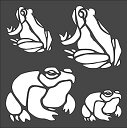 【中古】【輸入品 未使用】Rubstamper Frogs Logo Stencil Reusable Sturdy Flexible Clear Plastic 1-5.5x5.5 in Arts and Crafts Material Scrapbooking for Airbrush Pa