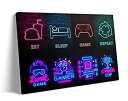 【中古】【輸入品 未使用】Game Room Decor Wall Decor Canvas Art Printed Gaming Decorations Canvas Prints Gamers Wall Decor Video Game Posters Pictures for Boys B