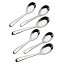 šۡ͢ʡ̤ѡHornTide 6-Piece Soup Spoon Set Chinese Spoon Flatware Stainless Steel Mirror Polishing 6.5-Inch 16.5cm [¹͢]