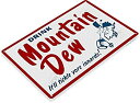 【中古】【輸入品 未使用】SRongmao Mountain Dew Soda Pop Store Drink Vintage Look Retro Logo Wall Decor Metal Tin Sign 8x12in 並行輸入品