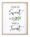 ޡåȥץ饹㤨֡šۡ͢ʡ̤ѡ2 City Geese Love is Sweet Take a Treat Sign for Wedding Reception | Watercolor Eucalyptus Greenery On Textured Thick Cardstock Paper |פβǤʤ11,385ߤˤʤޤ