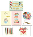 【中古】【輸入品 未使用】Gold Foil Bulk Birthday Cards Assortment 48pc Bulk Happy Birthday Card with Envelopes Box Set Assorted Blank Birthday Cards for W