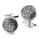 【中古】【輸入品・未使用】HAWSON Vintage Cufflinks and Tuxedo Shirt Studs for Men Retro Flower Pattern - Best Wedding Business Gifts for Men with Box (商品カテゴ