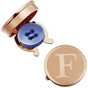 【中古】【輸入品 未使用】HAWSON Initial Button Cover Cufflinks for Men Letter Rose Gold Color Perfect for Formal Business Shirt Alphabet A-Z (商品カテゴリー :