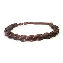 【中古】【輸入品 未使用】DIGUAN Chubby Narrow Synthetic Hair Braided Headband Classic Chunky Plaited Braids Elastic Stretch Hairpiece Women Girl Beauty accessor