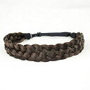 【中古】【輸入品 未使用】DIGUAN 5 Strands Synthetic Hair Braided Headband Classic Chunky Wide Plaited Braids Elastic Stretch Hairpiece Women Girl Beauty accesso