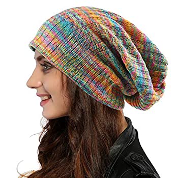 【中古】【輸入品 未使用】Ruphedy Women Oversized Slouchy Beanie Knit Hat Colorful Long Baggy Skull Cap for Winter 商品カテゴリー: ヘアアクセサリー 並行輸入品