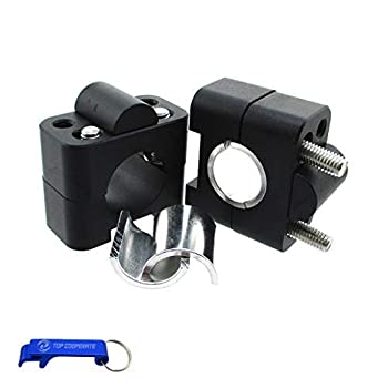 TC-Motor CNC Aluminum Black Handle Bar Clamp Risers Taper Mount For 7/8'' 1 1/8'' Pit Dirt Bike Motocross ATV Quad 商品カテゴリー: 自転